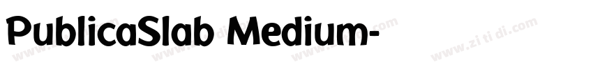 PublicaSlab Medium字体转换